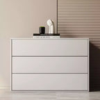 Meuble de rangement empilable de 80 cm, design moderne, convient pour le salon et la chambre à coucher, blanc ivoire