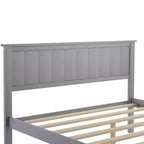 Lit plateforme double en bois avec tiroir de rangement