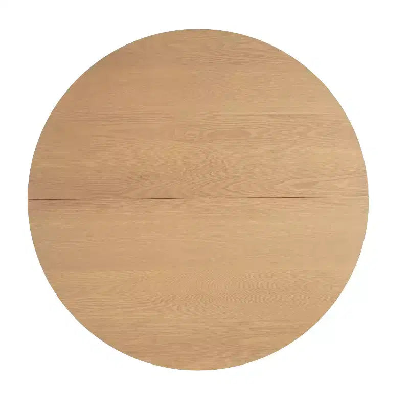 Table à manger ronde rustique avec piétement croisé 48 po