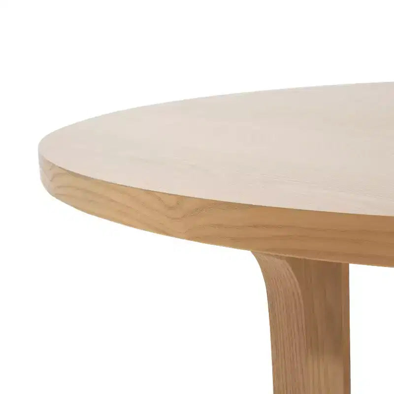 Table à manger ronde rustique avec piétement croisé 48 po