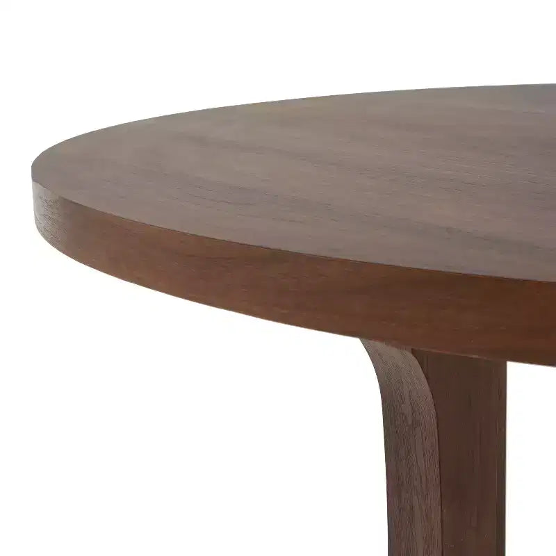 Table à manger ronde rustique avec piétement croisé 48 po