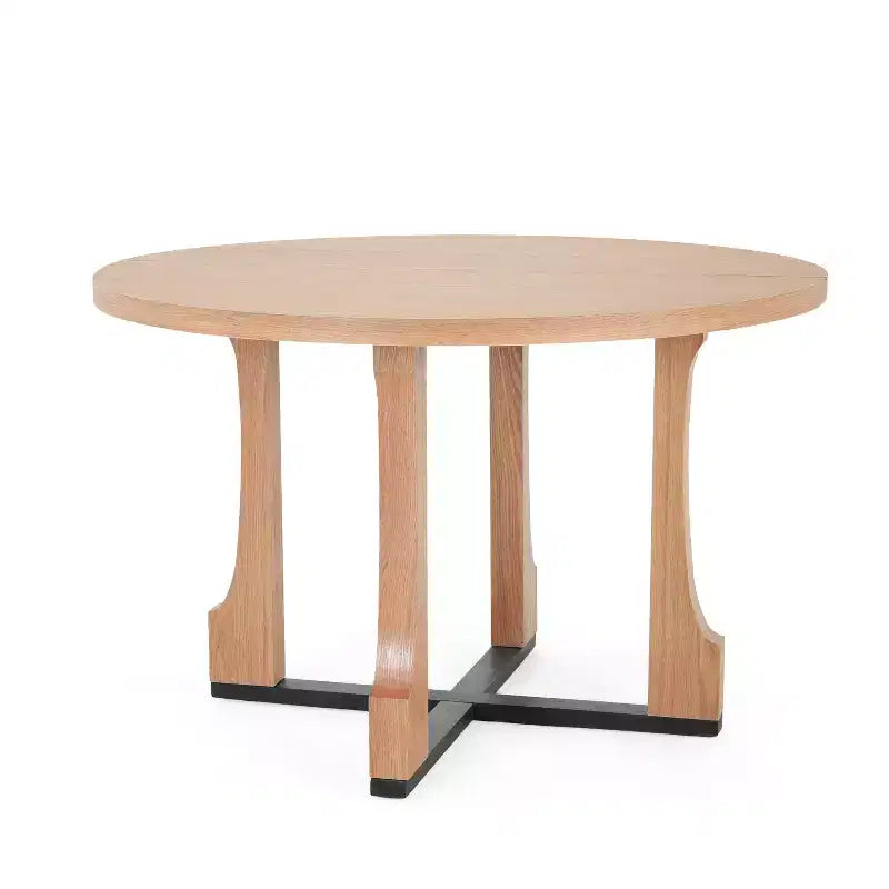 Christopher Knight Home Dakota 48 Rustic Criss Cross Frame Round Dining Table