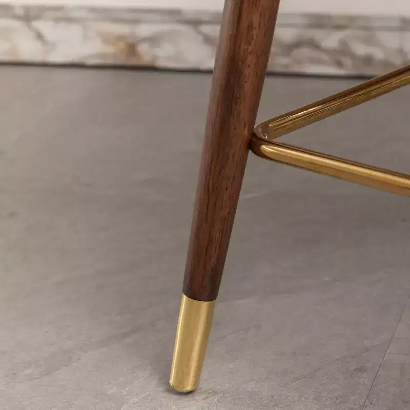 Lot de 2 tabourets de bar capitonnés en similicuir avec clous décoratifs, style Mid-Century Modern, blancs