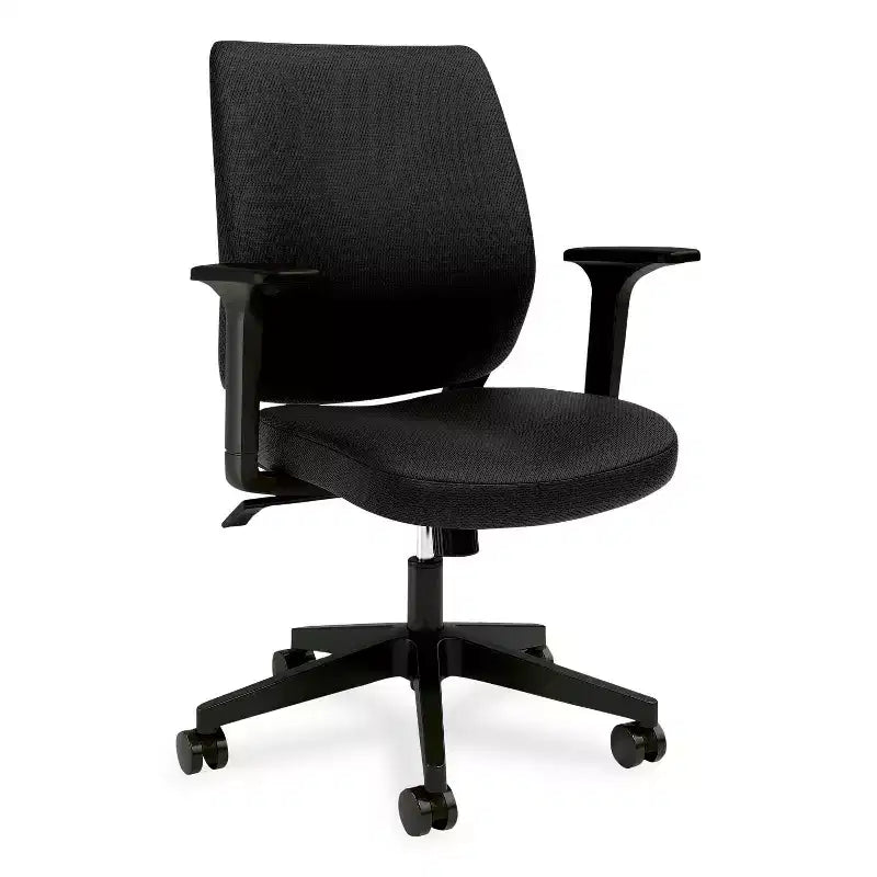 Alera Wessex Ergonomic Fabric Task Chair - Black