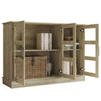Bahut buffet moderne en bois avec portes de rangement pour salle à manger
