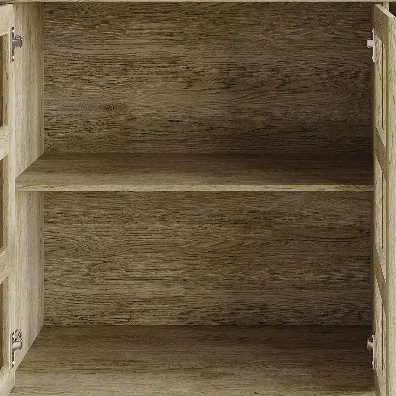 Bahut buffet moderne en bois avec portes de rangement pour salle à manger