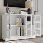 Bahut buffet moderne en bois avec portes de rangement pour salle à manger