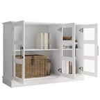 Bahut buffet moderne en bois avec portes de rangement pour salle à manger