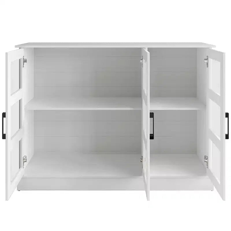 Bahut buffet moderne en bois avec portes de rangement pour salle à manger