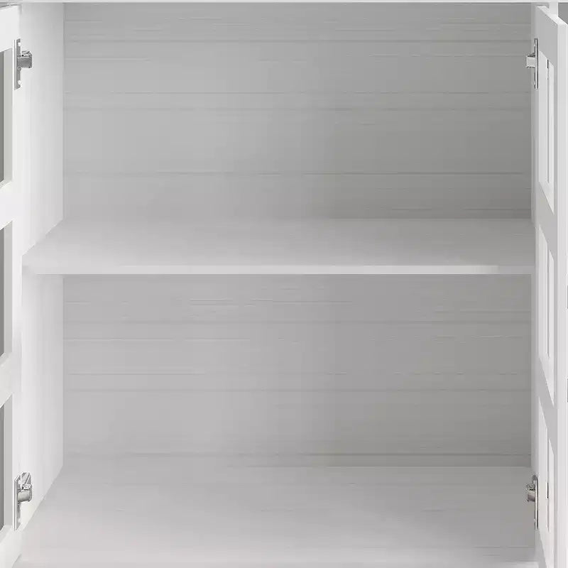 Bahut buffet moderne en bois avec portes de rangement pour salle à manger