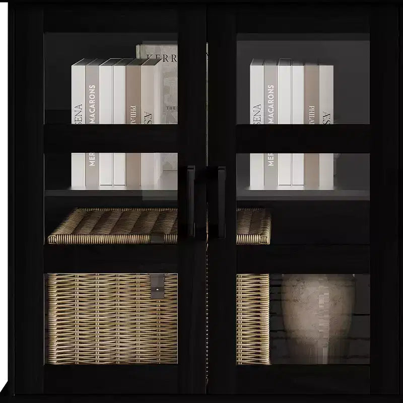 Bahut buffet moderne en bois avec portes de rangement pour salle à manger