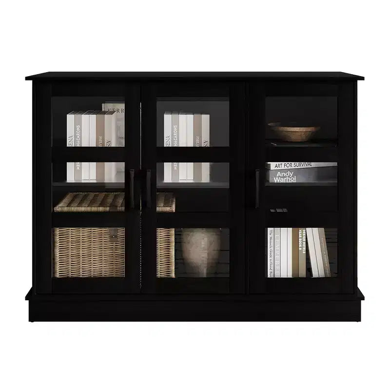 Bahut buffet moderne en bois avec portes de rangement pour salle à manger