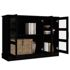Bahut buffet moderne en bois avec portes de rangement pour salle à manger