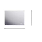 Miroir de courtoisie rectangulaire mural LED antibuée dimmable 48 x 36 pouces, avec éclairage