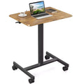 Adjustable Rolling Desk Laptop Computer Cart for Home, Office, Classroom,Overbed Table