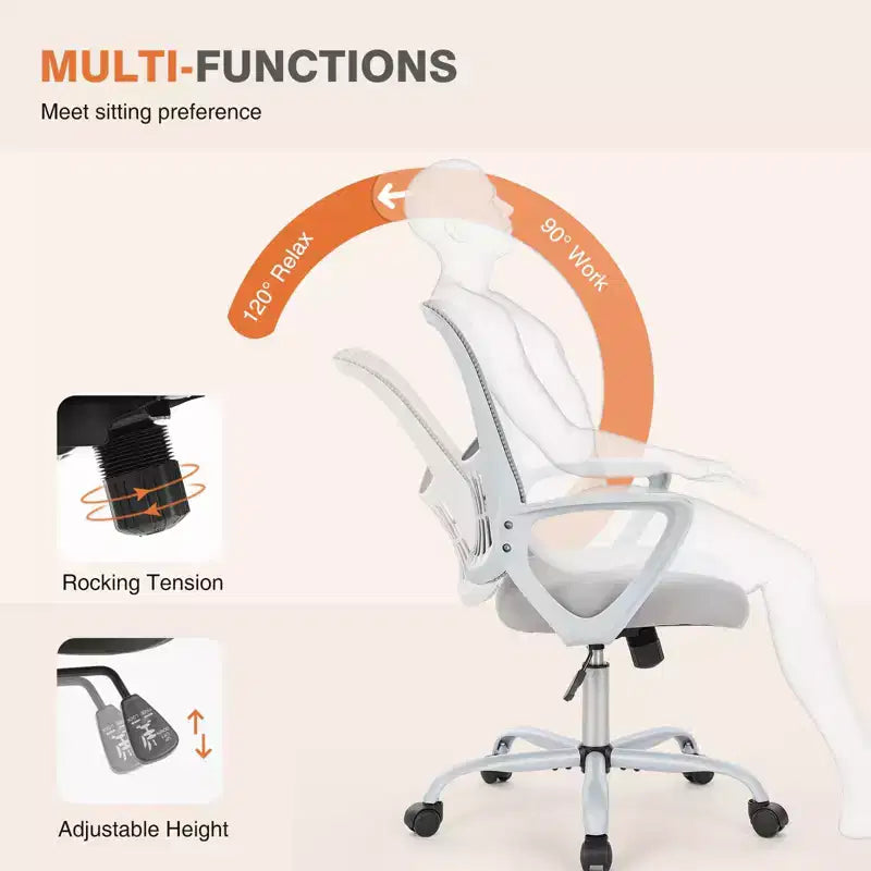 Chaise de bureau haute Premium, hauteur comptoir, avec repose-pieds réglable inclus pour utilisateurs de bureaux debout
