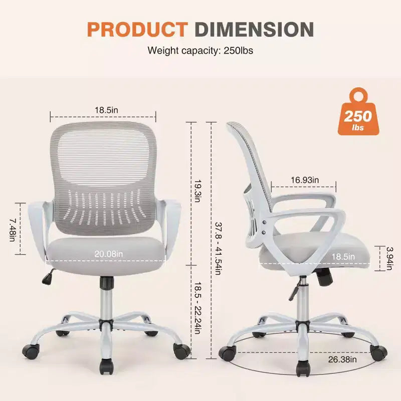 Chaise de bureau haute Premium, hauteur comptoir, avec repose-pieds réglable inclus pour utilisateurs de bureaux debout
