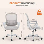 Chaise de bureau haute Premium, hauteur comptoir, avec repose-pieds réglable inclus pour utilisateurs de bureaux debout