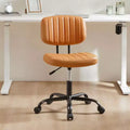 Adjustable Height Task Chair: 360 Swivel, Armless, Rolling Base