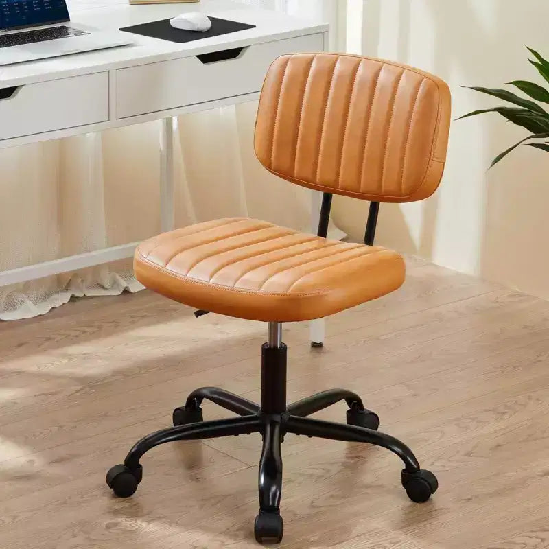 Chaise de travail à hauteur réglable : Pivotante à 360°, sans accoudoirs, base roulante