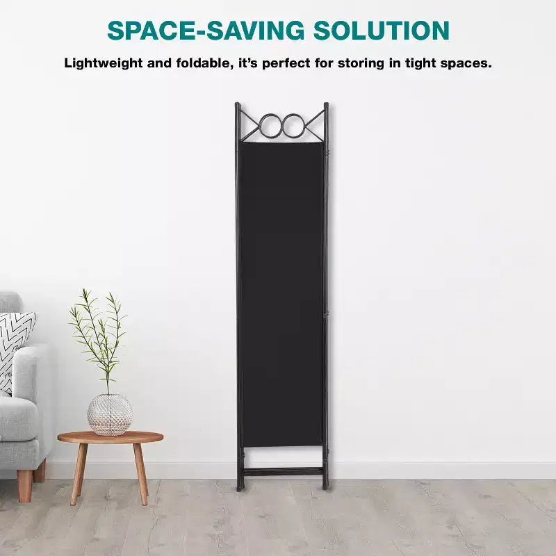 Séparateur de pièce 4 Panneaux Pliant Paravent 1,7M Cloison Amovible Autonome