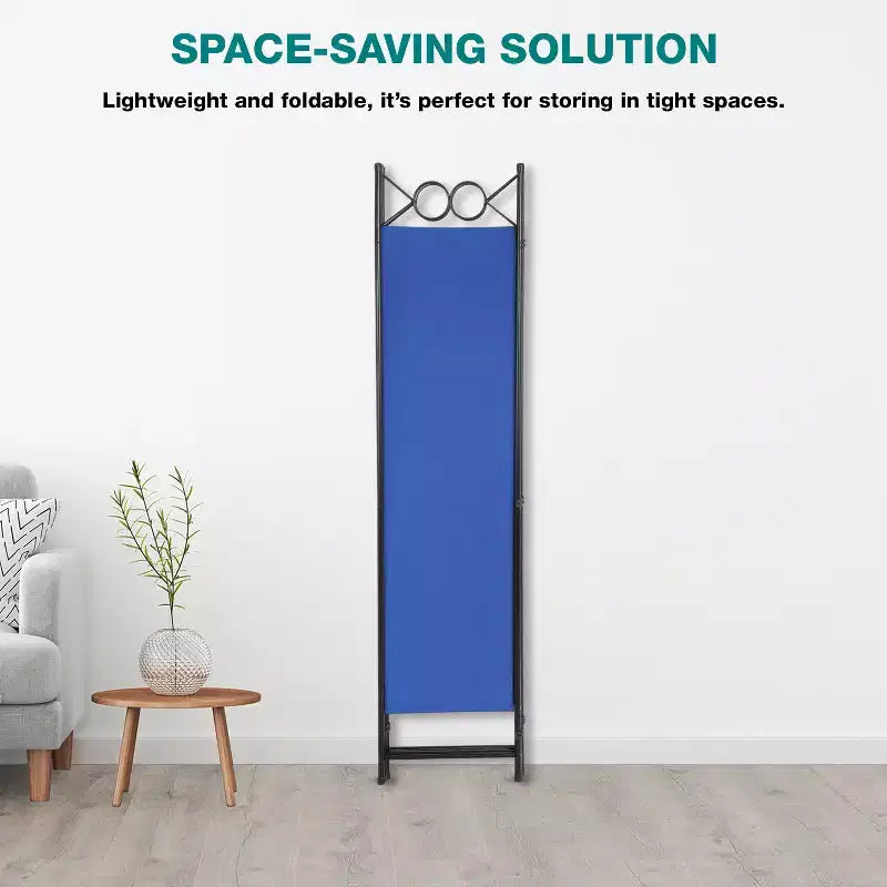 Séparateur de pièce 4 Panneaux Pliant Paravent 1,7M Cloison Amovible Autonome