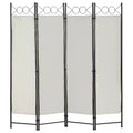 BestMassage Room Divider 4 Panel Folding Privacy Screen 5.6FT Freestanding Partition Wall Divider