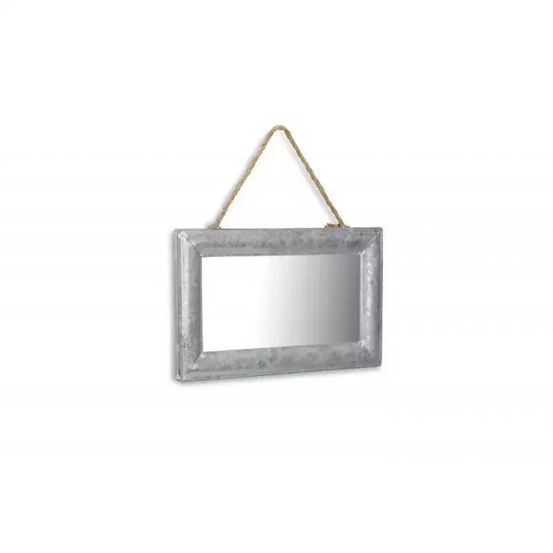 HomeRoots 9 Silver Metal Framed Accent Mirror