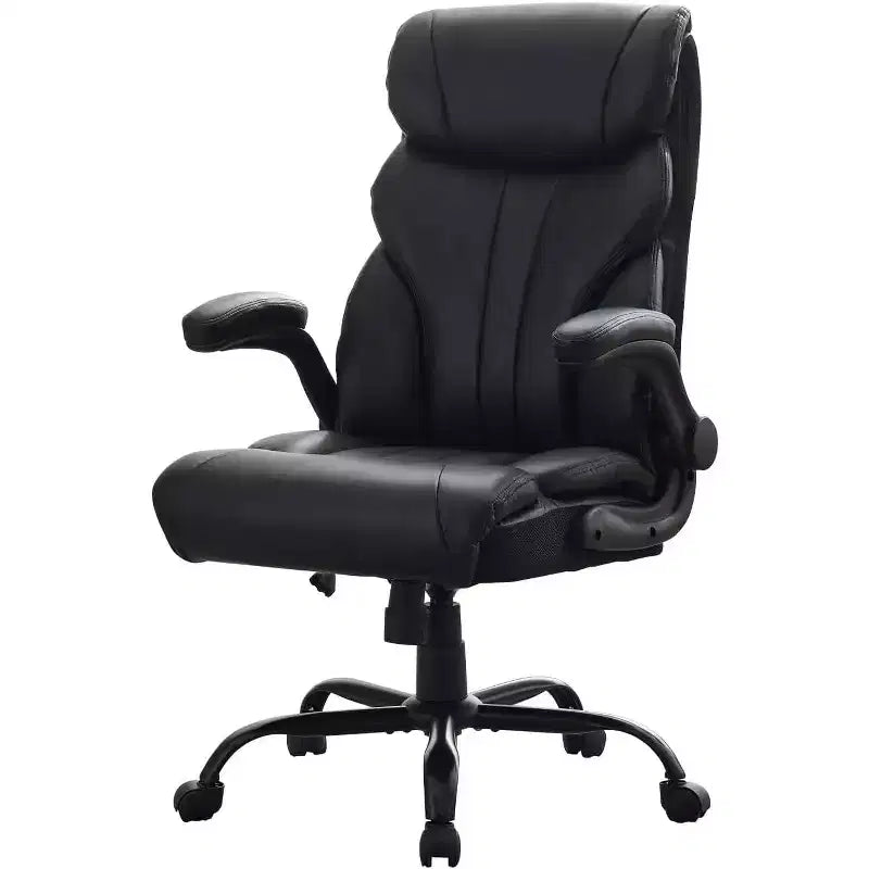 Office Chair with High Back,Computer Desk Chair Adjustable Height, Backrest Tilt Angle, Lumbar Support Swivel Rolling Wheels Comfy for Office Gaming