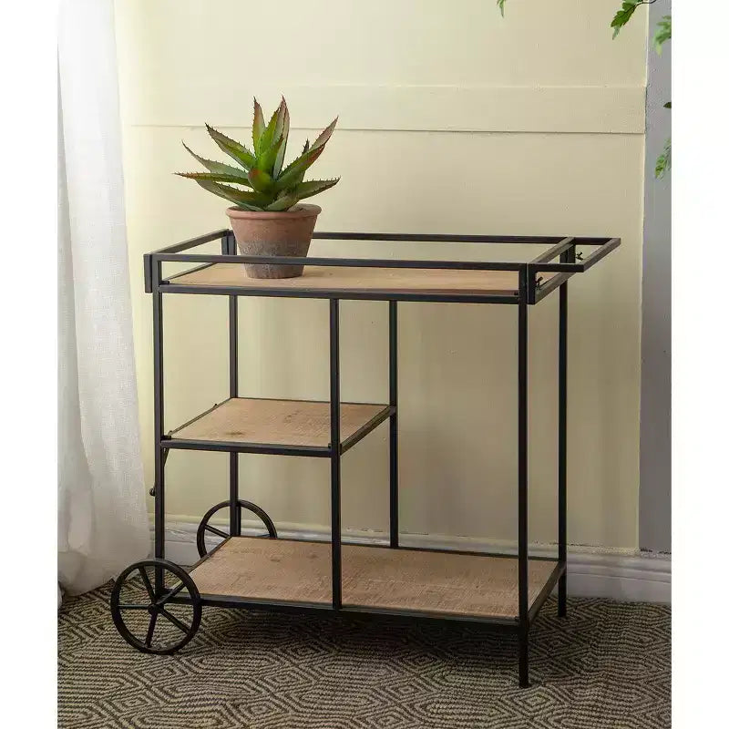 Étagère à roulettes Meuble de rangement mobile 82x40x68cm