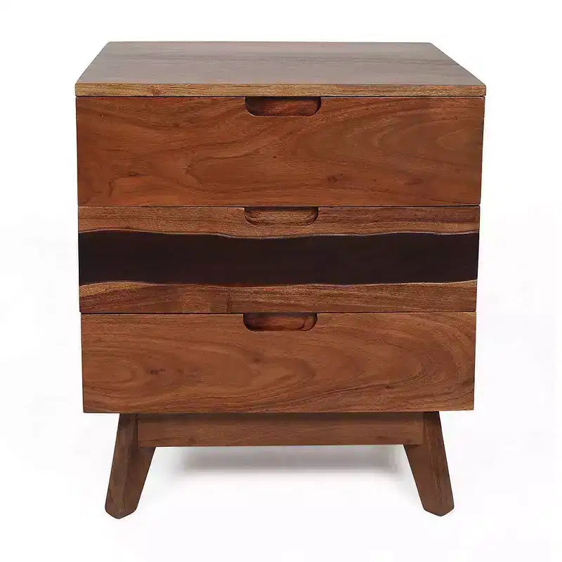 Nightstand Table for Bedroom Storage 21.5x16.5x23