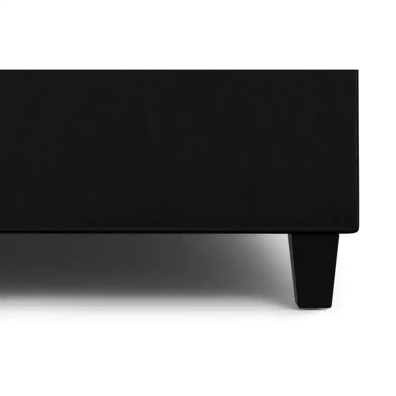 Pouf de rangement table basse carrée large 40 po Elliot