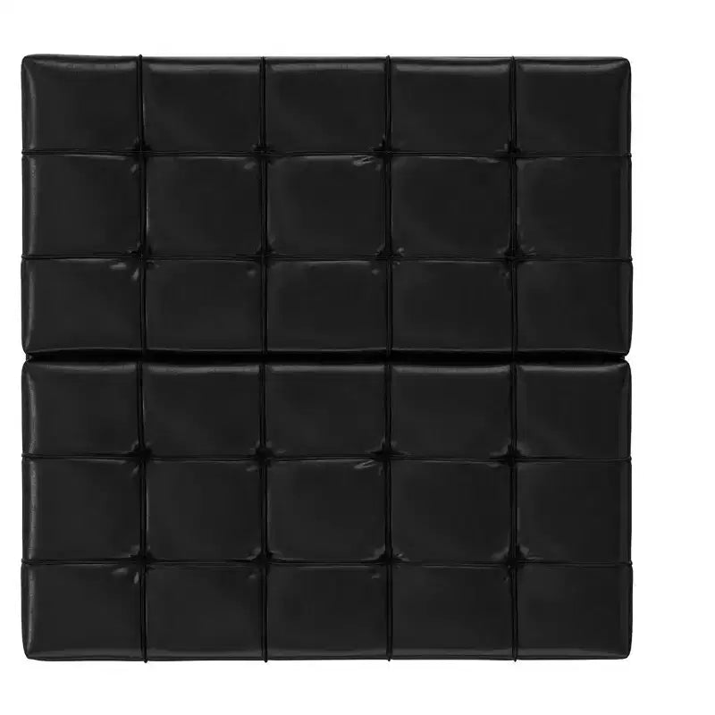 Pouf de rangement table basse carrée large 40 po Elliot