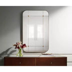 Miroir mural segmenté or vieilli 24x38