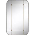 Uttermost Placid 24x38 Aged Gold Segmented Wall Mirror