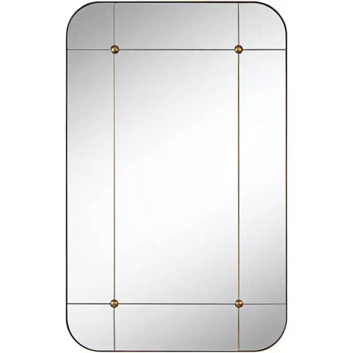 Uttermost Placid 24x38 Aged Gold Segmented Wall Mirror