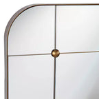 Miroir mural segmenté or vieilli 24x38