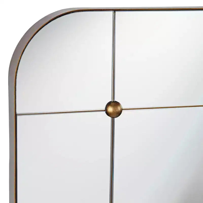 Miroir mural segmenté or vieilli 24x38