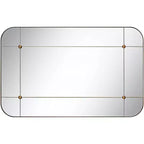 Miroir mural segmenté or vieilli 24x38