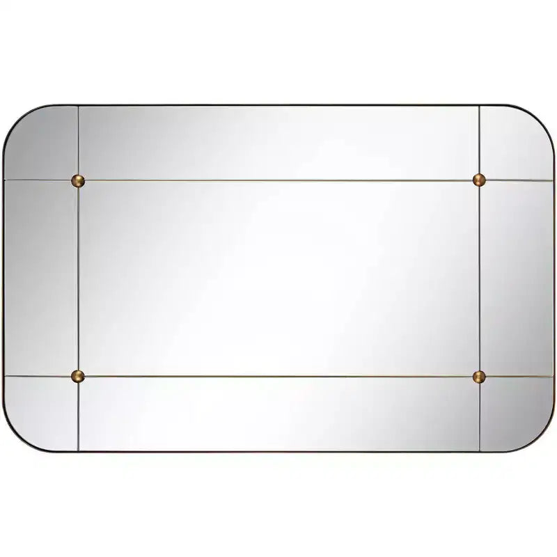 Miroir mural segmenté or vieilli 24x38