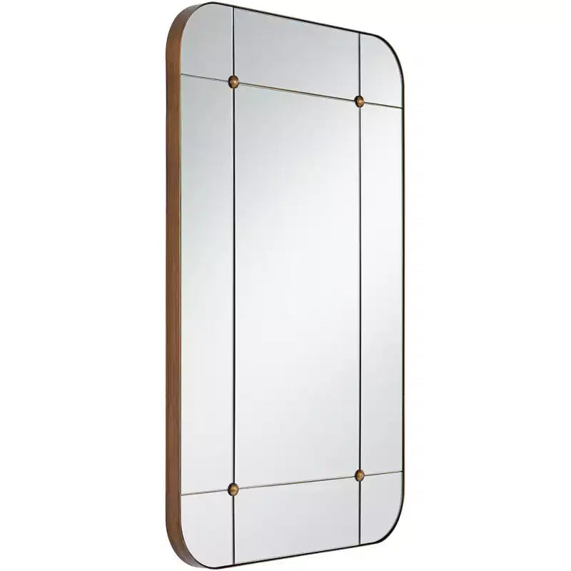 Miroir mural segmenté or vieilli 24x38
