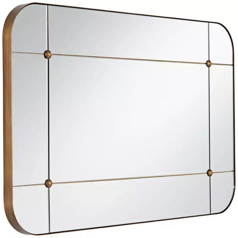 Miroir mural segmenté or vieilli 24x38