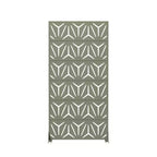Séparateur de pièce en acier galvanisé Olive Gray, 72x35x16, Écran d'intimité pour patio de maison (6)