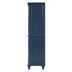 Meuble de rangement autoportant pour cuisine de 196,3 cm de haut avec 6 portes, 5 tiroirs et étagères réglables