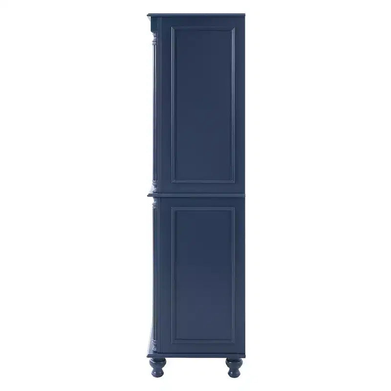 Meuble de rangement autoportant pour cuisine de 196,3 cm de haut avec 6 portes, 5 tiroirs et étagères réglables
