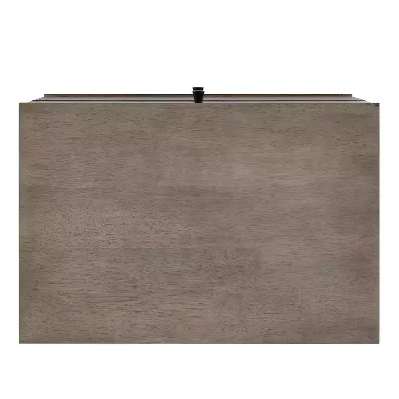 Table de chevet 2 tiroirs pieds noirs Mid-Century Modern - Gris/Noir - iNSPIRE Q