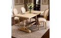Set of 2 Upholstered Dining Chairs, French Style Linen Fabric Seat, Accent Side Chairs for Kitchen Dining Room