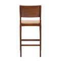 Set of 2 29" Clara Handwoven Seagrass Seat Barstools Brown Wood Finish - Powell